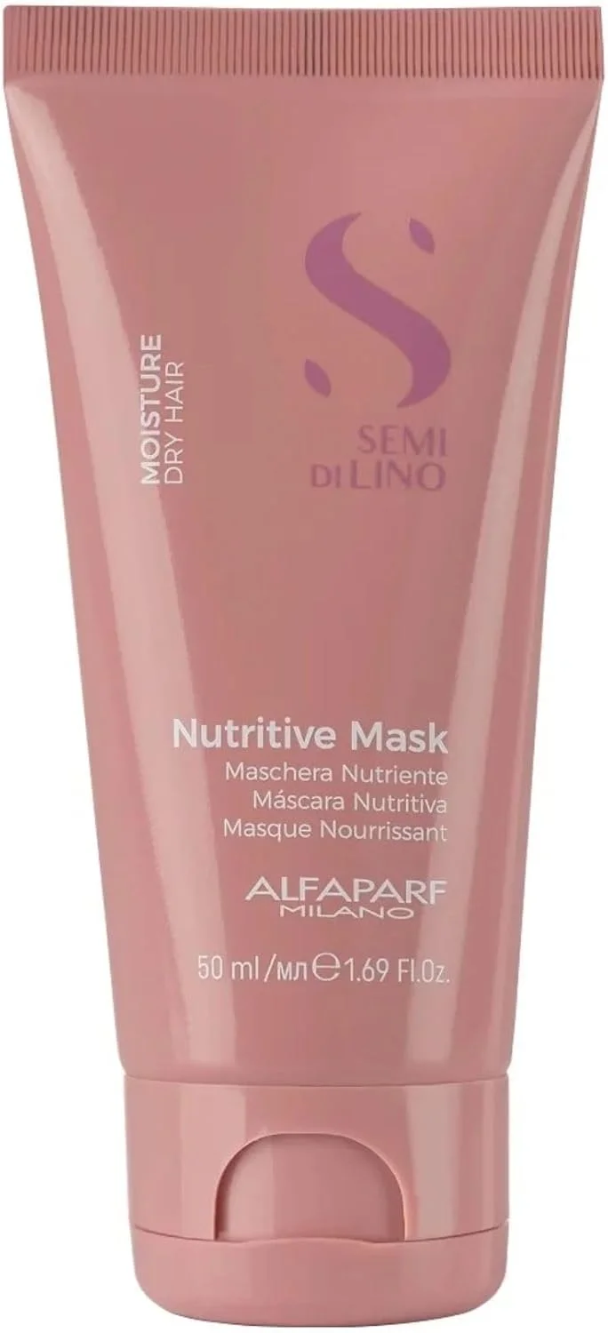 ماسک موی کوچک آلفاپارف میلانو سمی دی لینو رطوبت رسان مغذی برای موهای خشک، 50 میلی لیتر