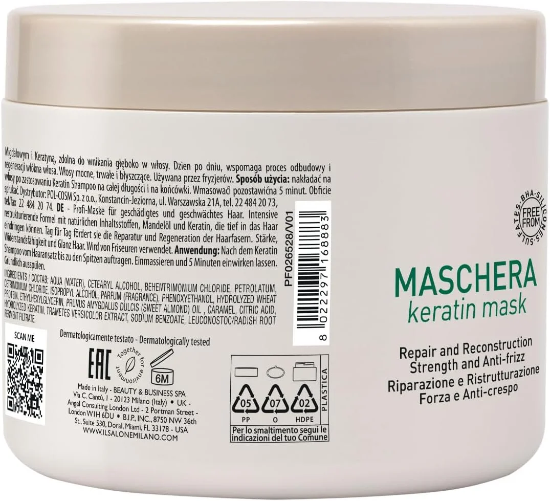 ماسک مو کراتین Alfaparf Milano Il Salone Milano حجم 500 میلی لیتر