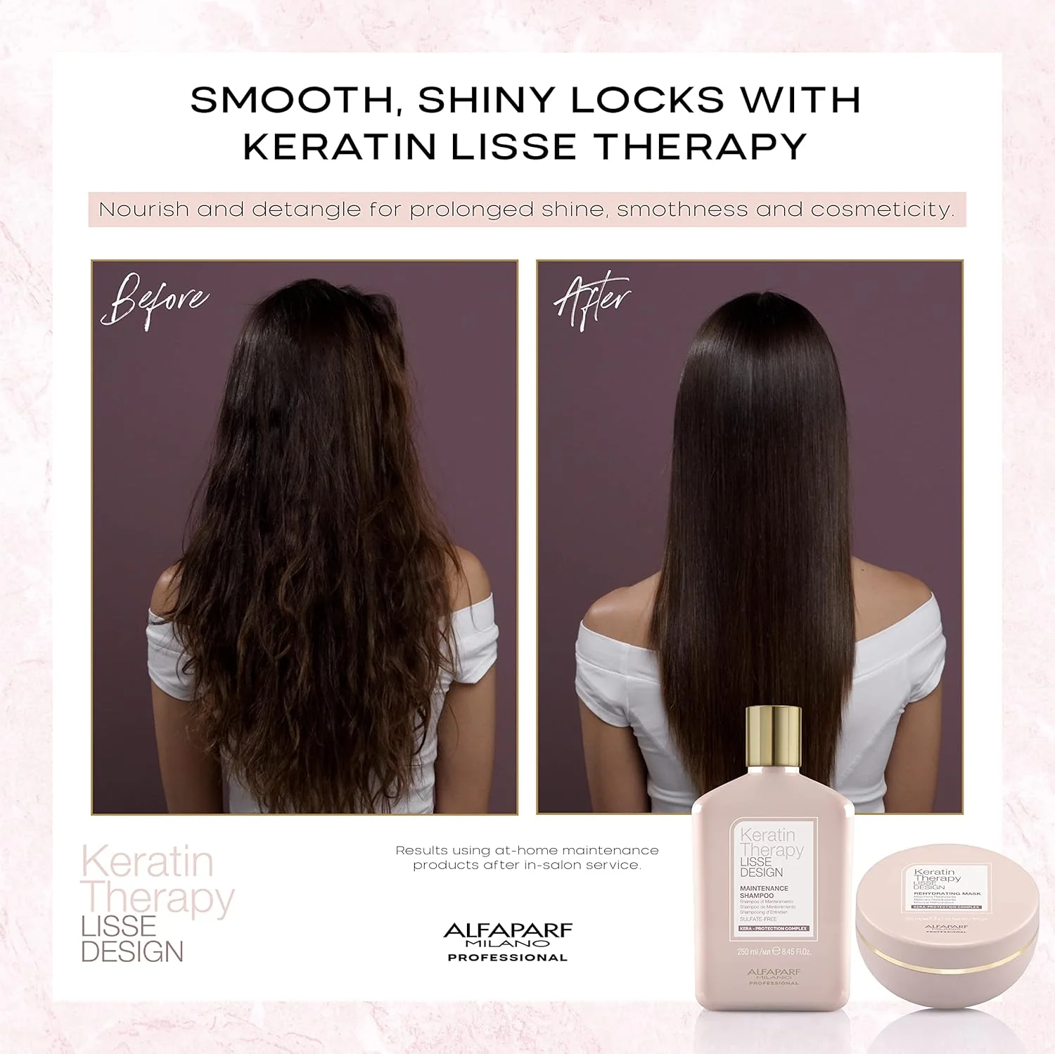 ماسک آبرسان مو آلفاپرف میلانو کراتین تراپی لیس دیزاین 200 میلی لیتر - ماسک آبرسان