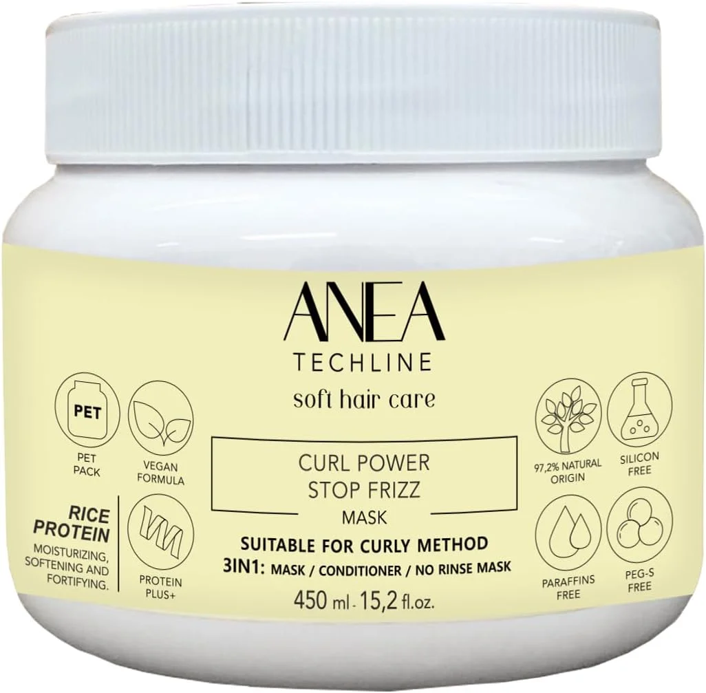 ماسک موی فر Anea مدل Curl Power حجم 450 میلی لیتر