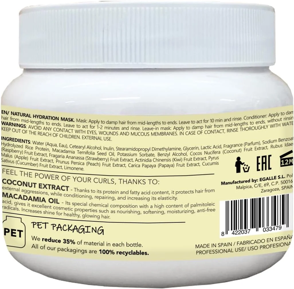 ماسک موی فر Anea مدل Curl Power حجم 450 میلی لیتر