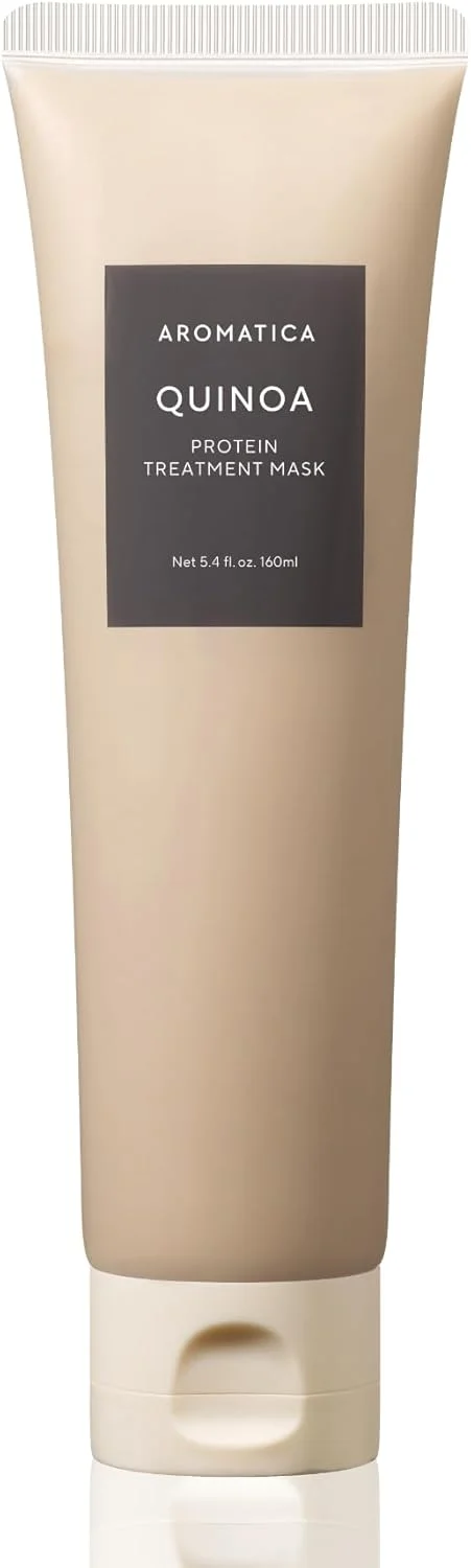 ماسک درمانی پروتئین کینوا AROMATICA - ماسک درمانی پروتئین کینوا 160 میلی لیتر، بدون سیلیکون، بدون سولفات