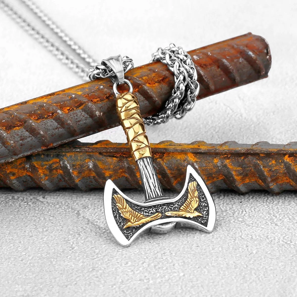 گردنبند مردانه، استیل ضد زنگ، ضد خوردگی و بادوام، حکاکی پیچیده، طرح نماد شجاعت، خرد و قدرت، مناسب برای استفاده روزانه، مهمانی ها یا هدیه دادن گردنبند مردانه، استیل ضد زنگ، ضد خوردگی و بادوام، حکاکی پیچیده، طرح نماد شجاعت، خرد و قدرت، مناسب برای استفاده روزانه، مهمانی ها یا هدیه دادن