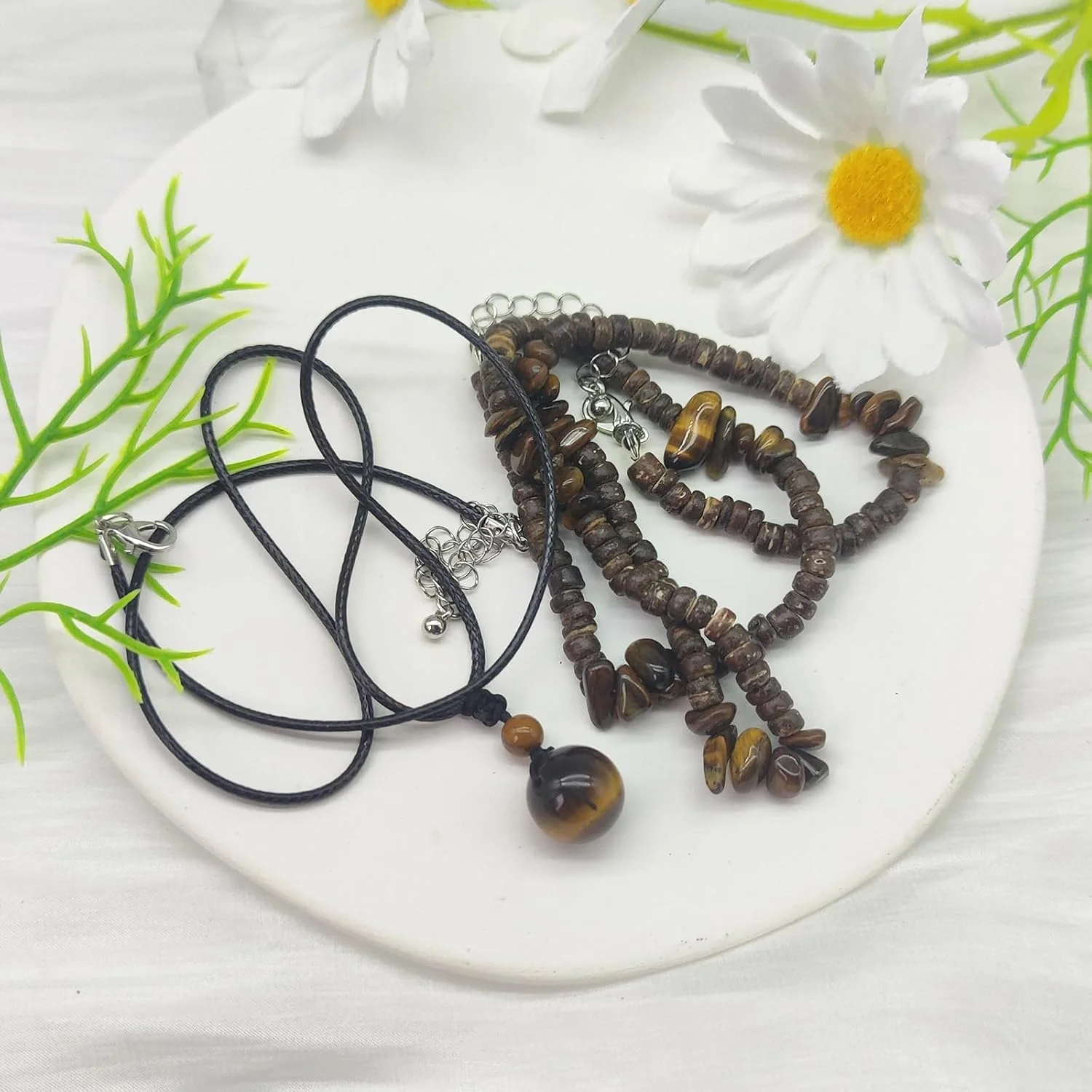 گردنبند لایه ای صدف با مهره های نارگیل قهوه ای، جواهرات دست ساز بوهو، اکسسوری ساحلی تابستانی مردانه، گردنبند چوکر لایه ای طبیعی گردنبند لایه ای صدف با مهره های نارگیل قهوه ای، جواهرات دست ساز بوهو، اکسسوری ساحلی تابستانی مردانه، گردنبند چوکر لایه ای طبیعی