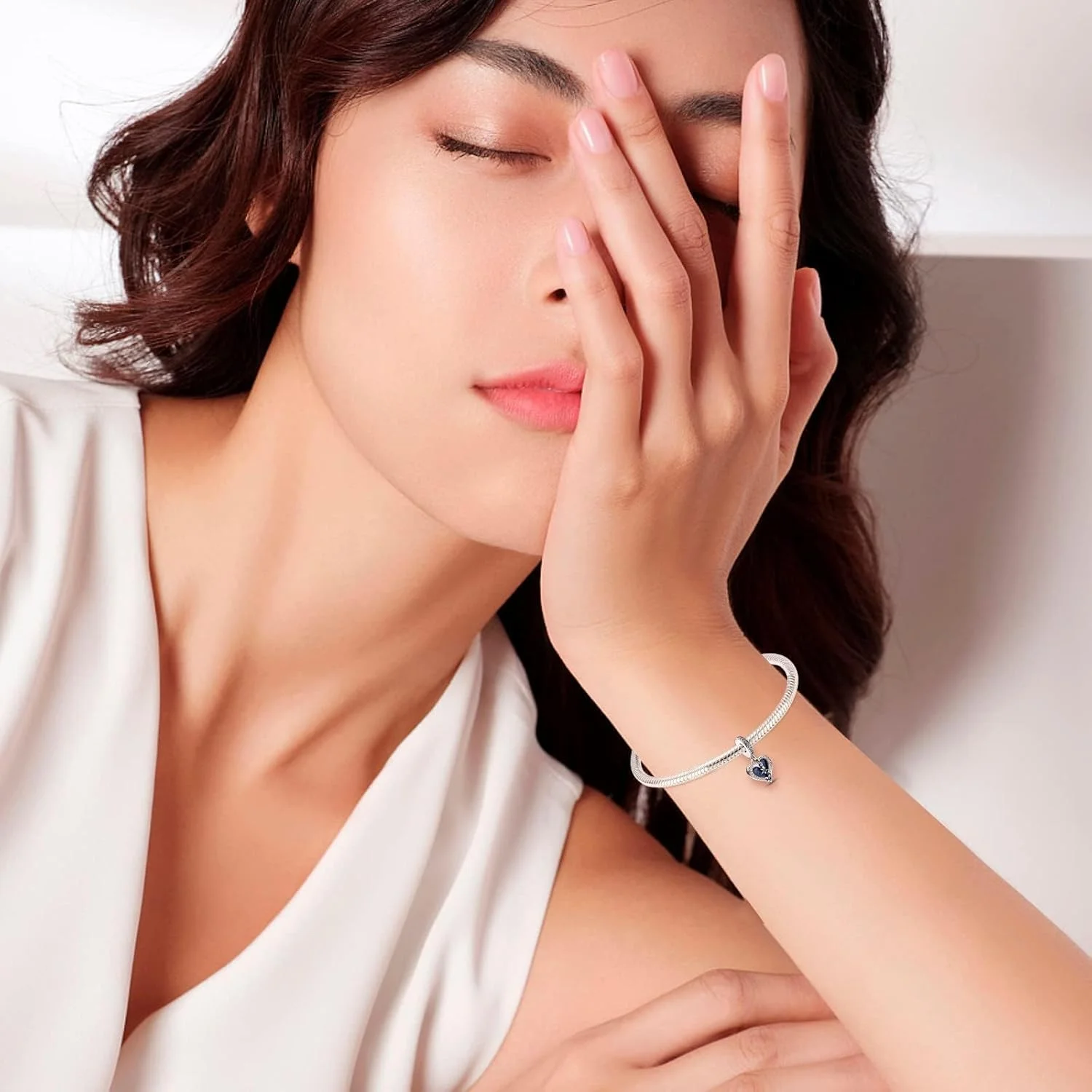 آویز مهره ای نقره ای به سبک پاندورا، آویز آویز برای دستبند و گردنبند، هدیه جواهرات شیک برای زنان و دختران