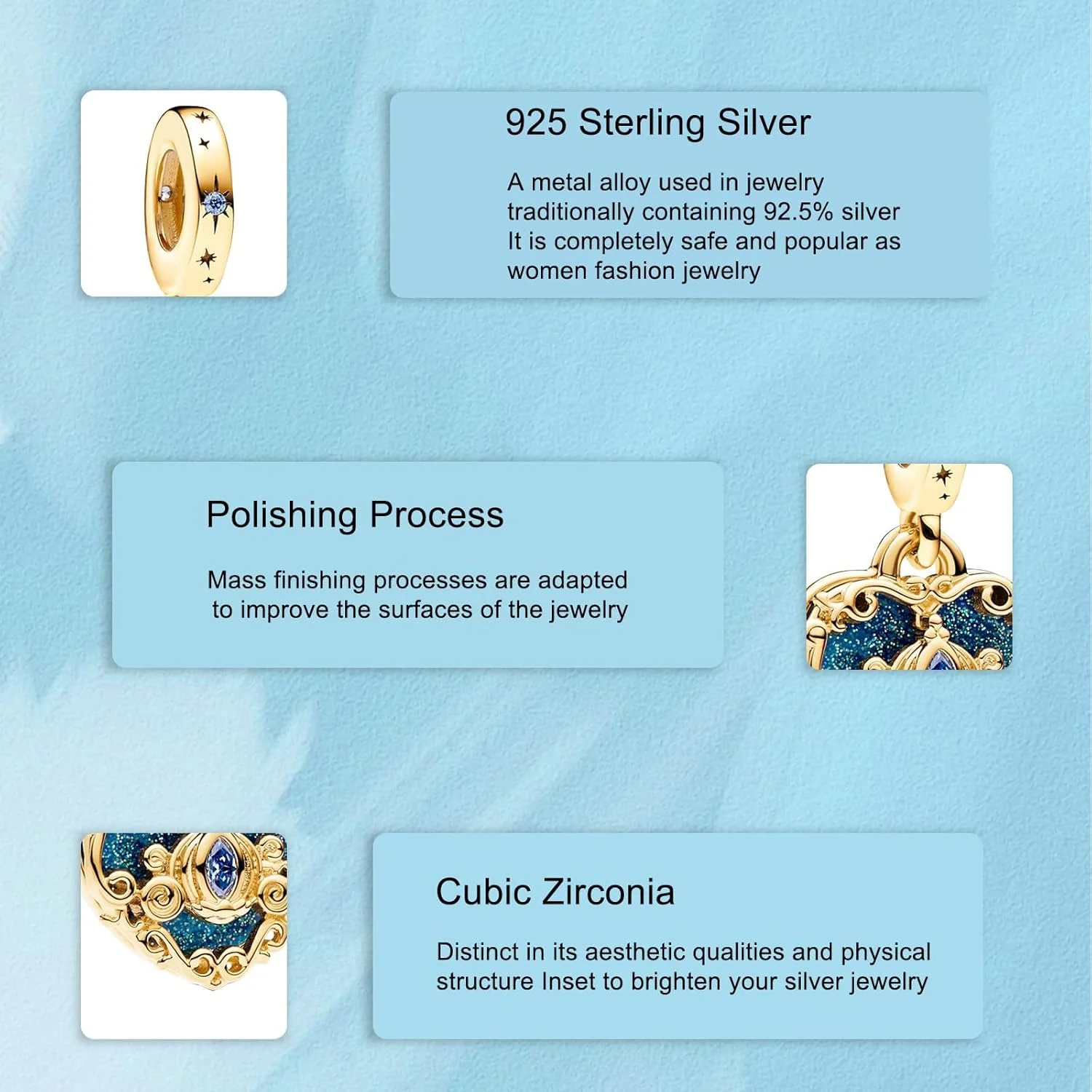 آویز گردنبند نقره استرلینگ 925، مهره آویز طلایی برای دستبند، گردنبند، دستبند زنانه، آویز نقره استرلینگ هدیه برای زنان و دختران آویز گردنبند نقره استرلینگ 925، مهره آویز طلایی برای دستبند، گردنبند، دستبند زنانه، آویز نقره استرلینگ هدیه برای زنان و دختران