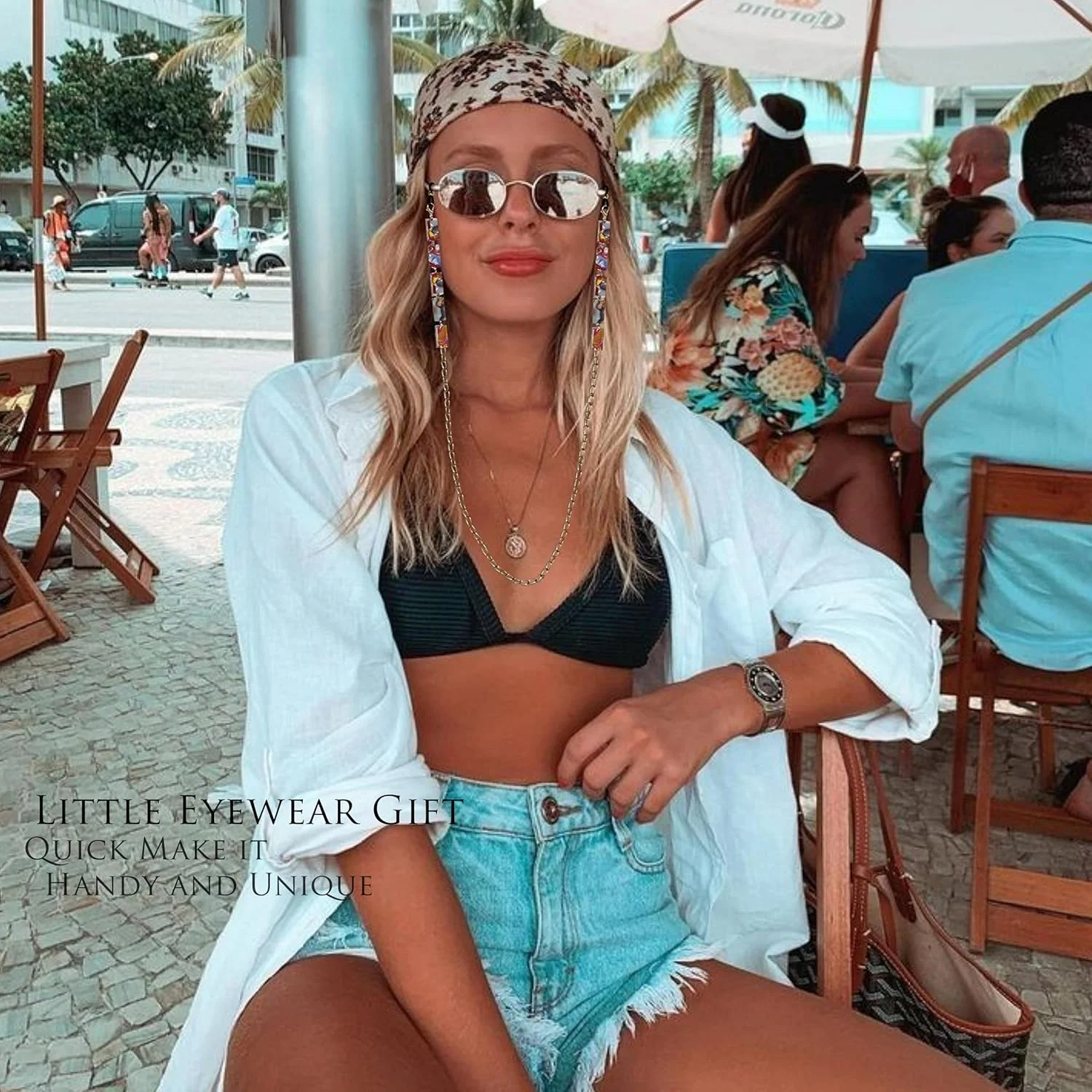 بسته 5 عددی زنجیر عینک و ماسک زنانه، مجموعه شیک بند عینک زنانه روکش طلایی بند گردنبند نگهدارنده عینک آفتابی بسته 5 عددی زنجیر عینک و ماسک زنانه، مجموعه شیک بند عینک زنانه روکش طلایی بند گردنبند نگهدارنده عینک آفتابی