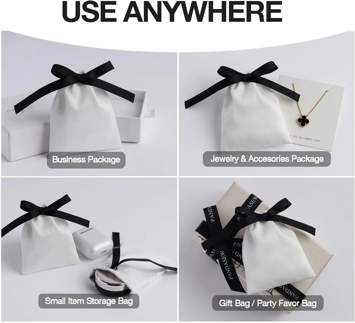 خزنه، بسته 20 عددی کیف جواهرات، کیف بسته بندی کوچک مخملی لوکس با بند کشی برای انگشتر، گردنبند، دستبند، کیف هدفون، کیف دهانی مخملی میکروفیبر با روبان های مشکی (10 x 8 سانتی متر) خزنه، بسته 20 عددی کیف جواهرات، کیف بسته بندی کوچک مخملی لوکس با بند کشی برای انگشتر، گردنبند، دستبند، کیف هدفون، کیف دهانی مخملی میکروفیبر با روبان های مشکی (10 x 8 سانتی متر)