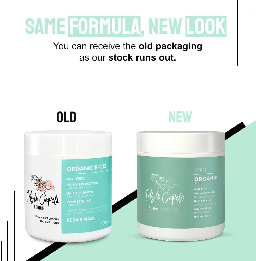 ماسک موی کراتین ارگانیک آی بلی کاپلی ونیز، صاف کننده مو، درمان کراتین برزیلی، اثر صاف کننده، فوق العاده مرطوب کننده، کاهش حجم، ضد وز
