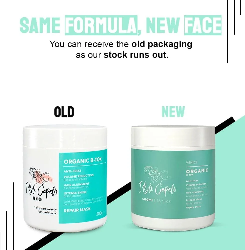 مجموعه صاف کننده مو کراتینه آی بلی کاپلی ونیز - یک مرحله ای و فاقد فرمالدئید - کراتینه برای صاف کردن مو بدون فرمالدئید و B-tox ارگانیک برای مو