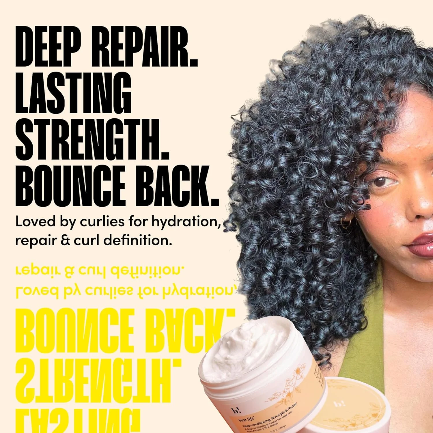 ماسک مو ترمیم کننده، تقویت کننده و نرم کننده عمیق مو برای داشتن موهایی قوی تر، سالم تر و درخشان تر (300 میلی لیتر) ماسک مو ترمیم کننده، تقویت کننده و نرم کننده عمیق مو برای داشتن موهایی قوی تر، سالم تر و درخشان تر (300 میلی لیتر)