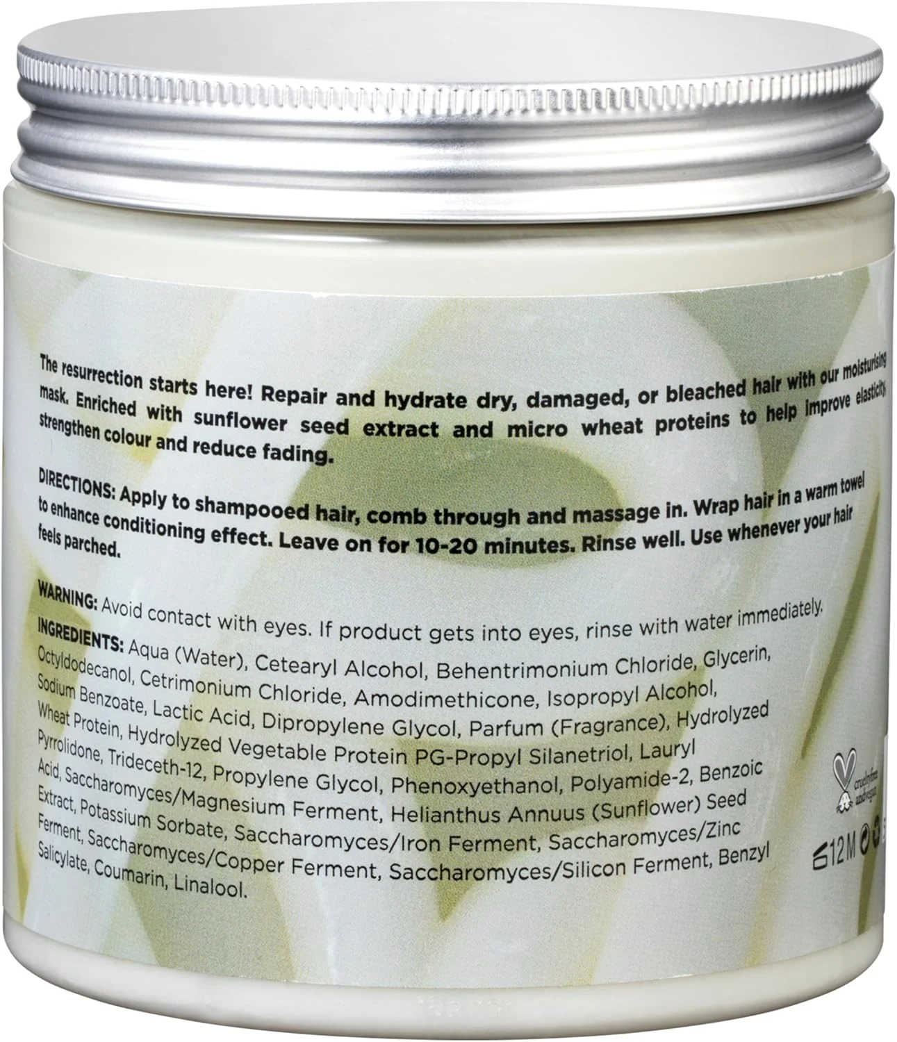 ماسک احیا کننده مو بلچ لندن - ترمیم کننده و تغذیه کننده موهای خشک و آسیب دیده - وگان و مورد تایید PETA - (500 میلی لیتر)