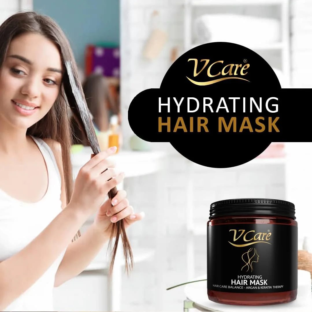 ماسک مو آبرسان وی کر - تعادل مراقبت از مو با آرگان و کراتین | 500 میلی لیتر | مرطوب کننده | ترمیم کننده | نرم کننده عمیق | تغذیه و صاف کننده برای انواع مو