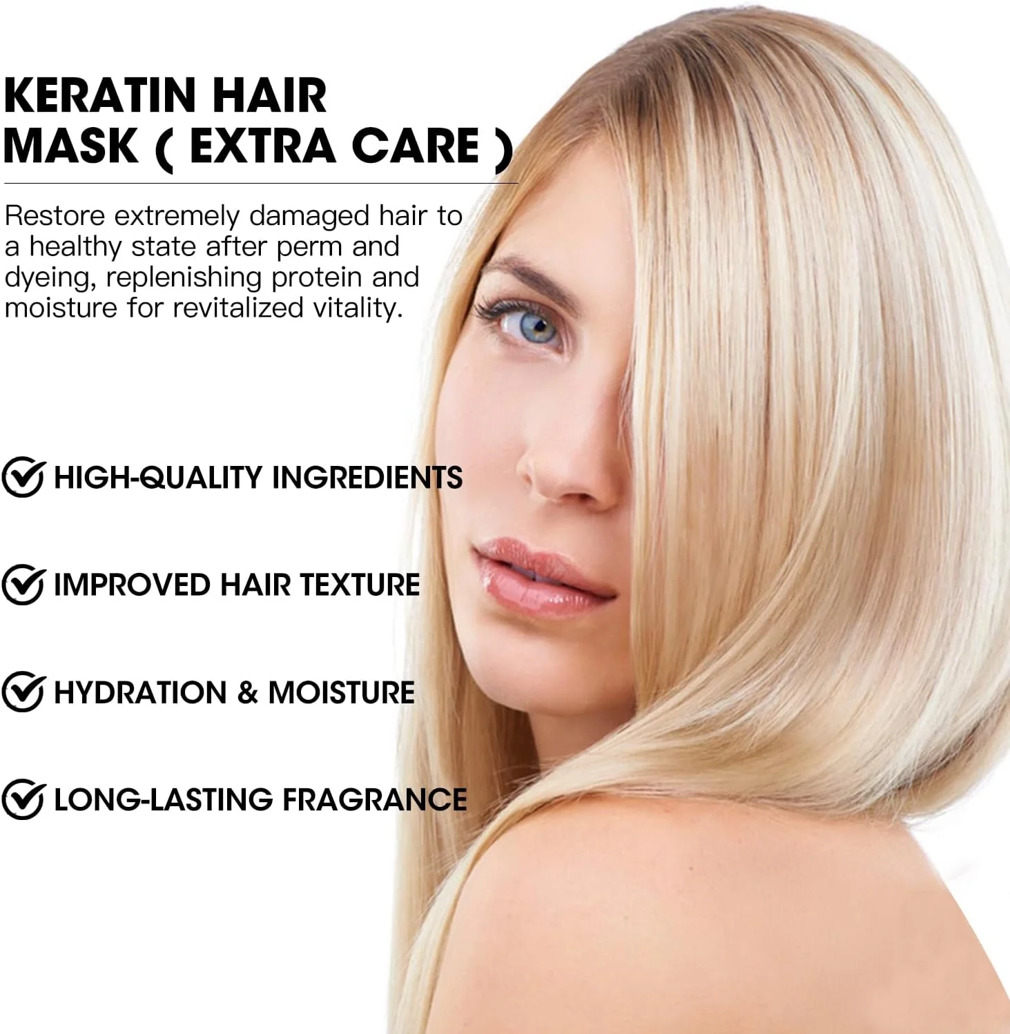 ماسک مو کراتین و نرم کننده عمیق CNMOFAXIN (۵۰۰ میلی لیتر)، آبرسان و ترمیم کننده عمیق با پروتئین گندم و روغن آرگان برای موهای خشک، آسیب دیده یا رنگ شده، درمان ضد وز مو