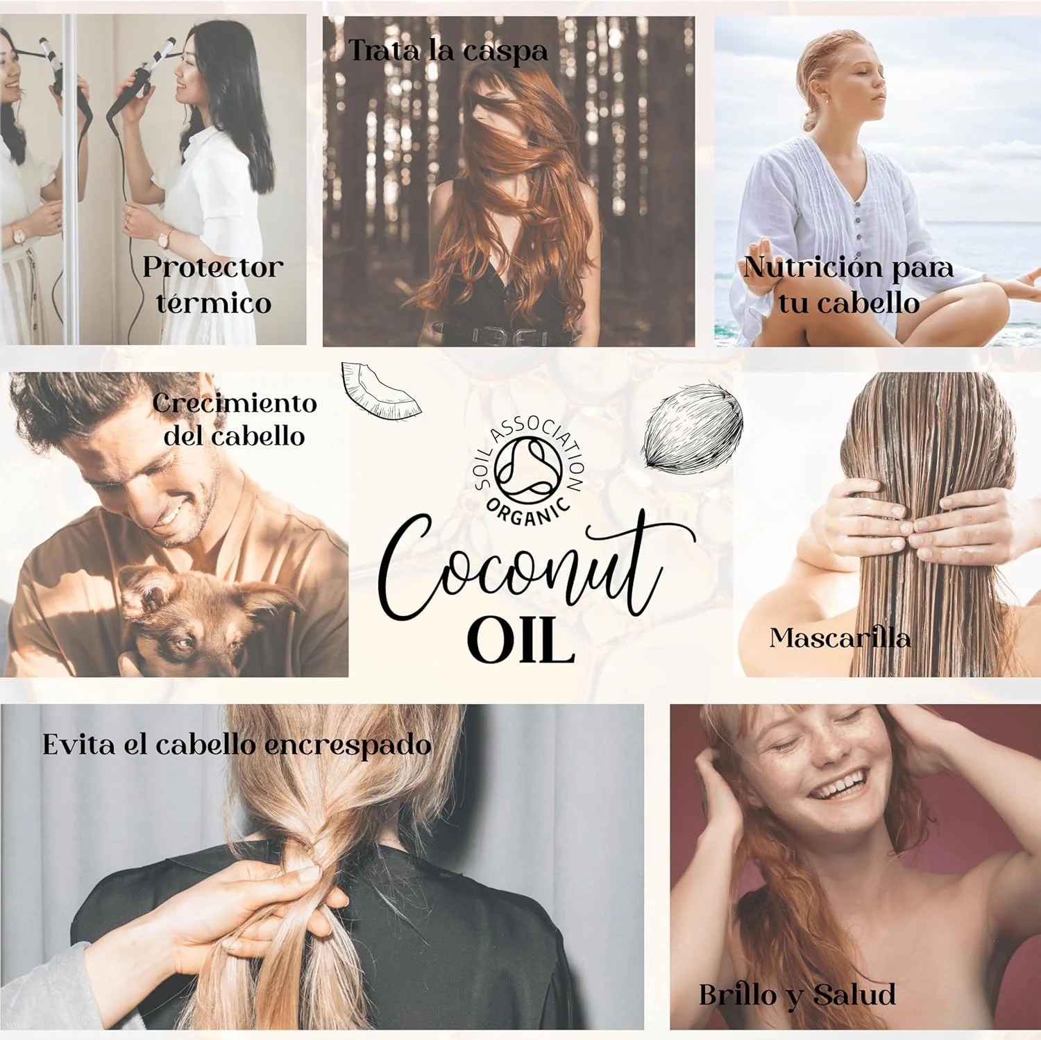 سرم مو روغن نارگیل 3500 میلی لیتر مناسب موهای خشک، آسیب دیده و وز. روغن رشد مو، ماسک و نرم کننده مو، روغن ریش، ضد شوره سر، درمان ترمیم و احیا