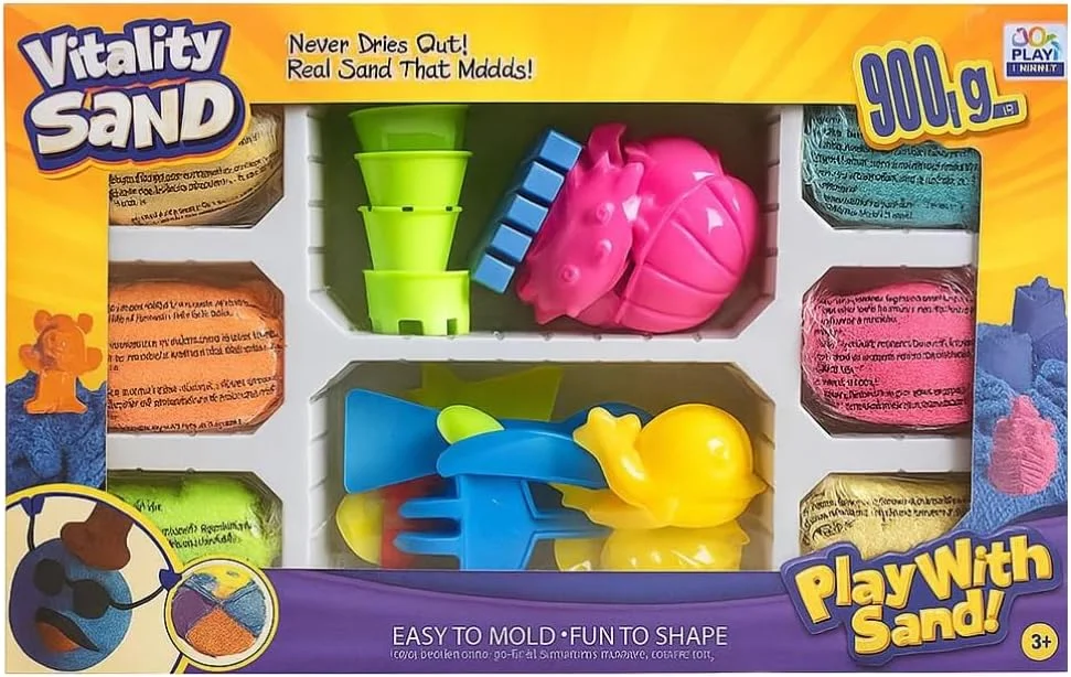 ست شن بازی حرکتی Bemdiz، 900 گرم شن. صورتی، زرد و آبی، 10 قالب و ابزار، اسباب بازی های حسی برای کودکان 7 سال به بالا ست شن بازی حرکتی Bemdiz، 900 گرم شن. صورتی، زرد و آبی، 10 قالب و ابزار، اسباب بازی های حسی برای کودکان 7 سال به بالا