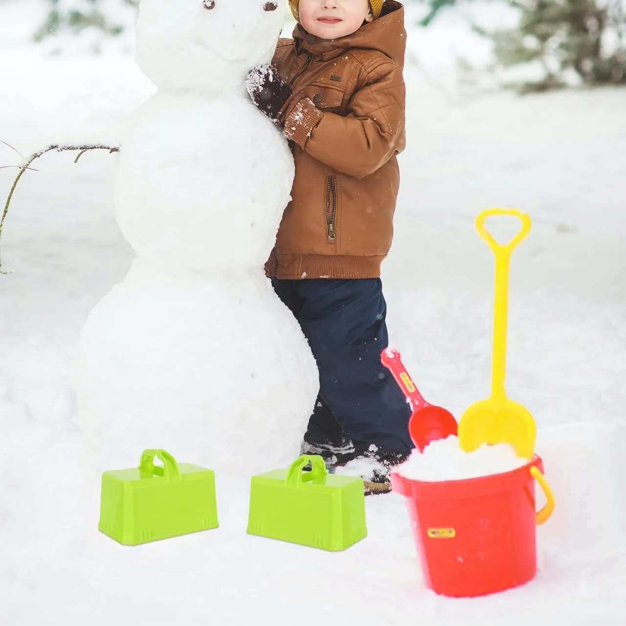 بسپورتبل 3 عدد قالب آجری برفی زمستانی، قالب آجری شنی DIY برای تفریح در فضای باز برای ساخت قلعههای برفی و قلعههای شنی تابستانی، طراحی برای بازی خانوادگی بسپورتبل 3 عدد قالب آجری برفی زمستانی، قالب آجری شنی DIY برای تفریح در فضای باز برای ساخت قلعههای برفی و قلعههای شنی تابستانی، طراحی برای بازی خانوادگی