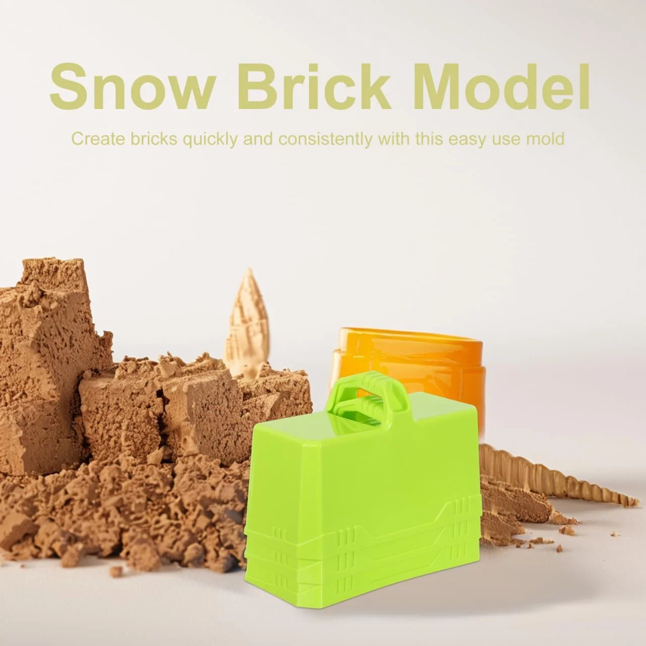 بسپورتبل 3 عدد قالب آجری برفی زمستانی، قالب آجری شنی خودساز برای تفریح در فضای باز، برای ساخت قلعههای برفی و قلعههای شنی تابستانی، طراحی برای بازی خانوادگی بسپورتبل 3 عدد قالب آجری برفی زمستانی، قالب آجری شنی خودساز برای تفریح در فضای باز، برای ساخت قلعههای برفی و قلعههای شنی تابستانی، طراحی برای بازی خانوادگی