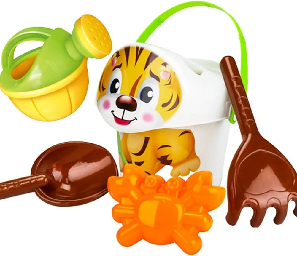 ست سطل و بیل اسباب بازی ساحلی برای کودکان، اسباب بازی شن بازی برای بچه ها، ست شن بازی، بازی شن برای بچه ها، سطل و بیل طرح ببر ست سطل و بیل اسباب بازی ساحلی برای کودکان، اسباب بازی شن بازی برای بچه ها، ست شن بازی، بازی شن برای بچه ها، سطل و بیل طرح ببر