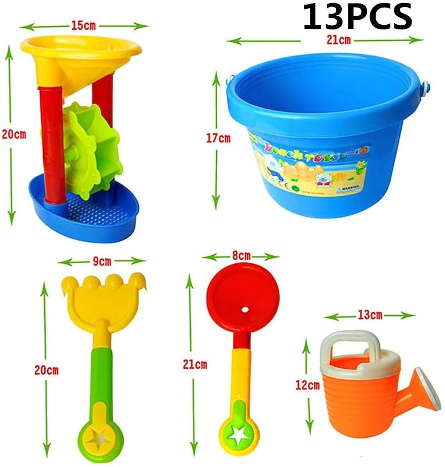 ست سطل و بیل اسباب بازی ساحلی، اسباب بازی های شن و ماسه برای کودکان نوپا، سطل های ساحلی، ست سطل و بیل ساحلی، اسباب بازی های گودال شن و ماسه برای کودکان نوپا، شن بازی برای کودکان