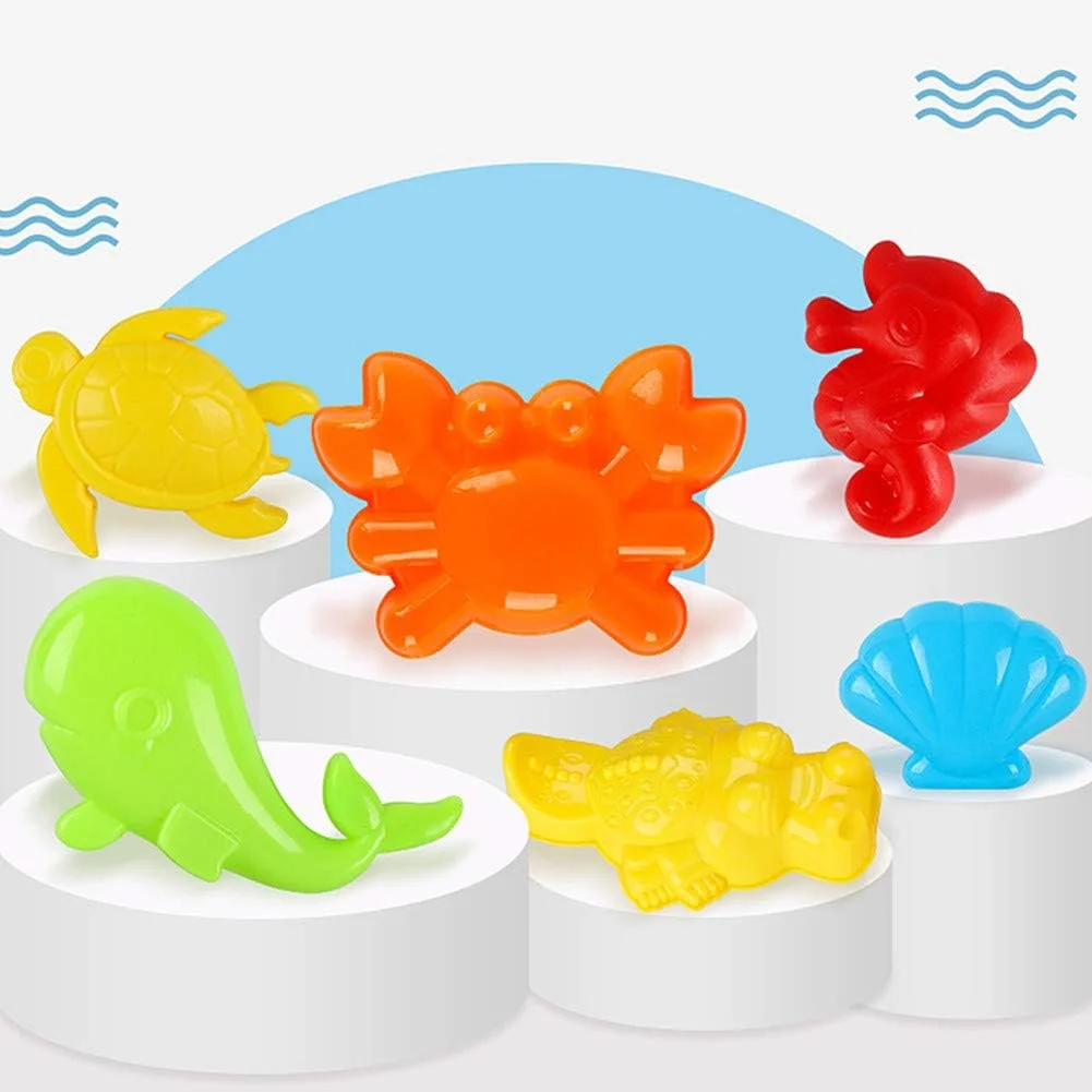 ست سطل و بیل اسباب بازی ساحلی برای کودکان، اسباب بازی شن بازی کودکان، ست گودال شن بازی کودکان، سطل و بیل 14 تکه