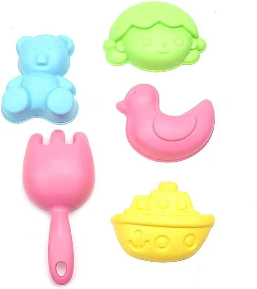 اسباب بازی های ساحلی سطل و بیل برای بازی کودکان، شن بازی برای کودکان، اسباب بازی های ساحلی گودال شن، اسباب بازی های شن بازی کودکان، اسباب بازی های شن بازی برای کودکان نوپا، 7 تکه