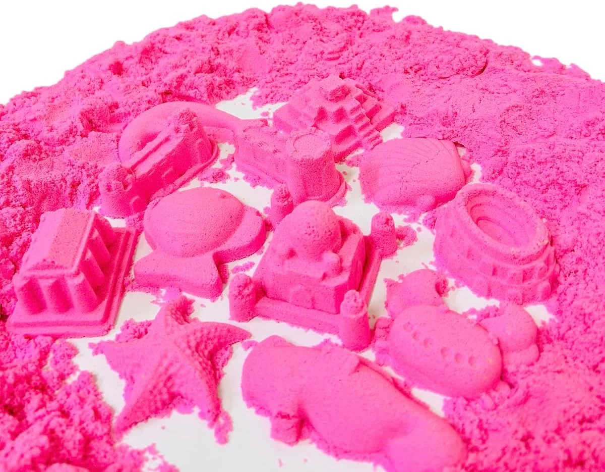 شن بازی رنگ صورتی ۲ کیلوگرمی به همراه قالب، بدون چسبندگی، سرگرمی خلاقانه برای کودکان (شن صورتی ۲۰۰۰ گرمی) شن بازی رنگ صورتی ۲ کیلوگرمی به همراه قالب، بدون چسبندگی، سرگرمی خلاقانه برای کودکان (شن صورتی ۲۰۰۰ گرمی)