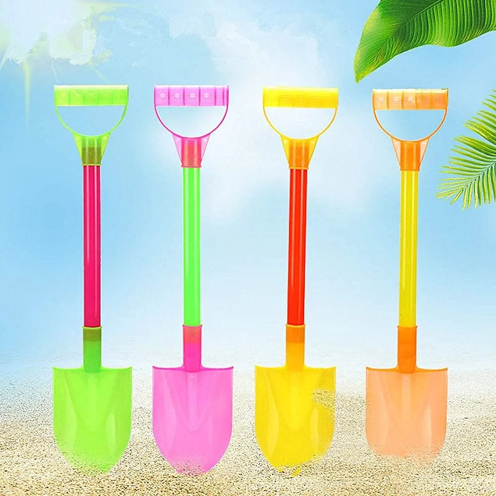 ست سطل و بیلچه ساحلی مناسب بازی کودکان در ساحل و اسباب بازی های گودال شن، 4 تکه ست سطل و بیلچه ساحلی مناسب بازی کودکان در ساحل و اسباب بازی های گودال شن، 4 تکه