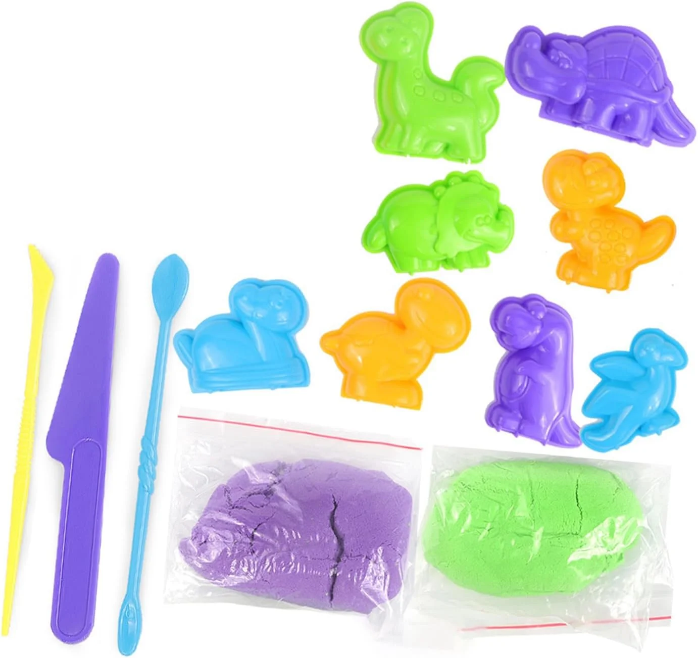 مجموعه شن بازی کودکان Cryfokt، کیت شن و ماسه بازی کودکان، تقویت هماهنگی چشم و دست، حفظ رطوبت، تحریک تخیل برای پیش دبستانی (مجموعه دایناسور پایه 150 گرم) مجموعه شن بازی کودکان Cryfokt، کیت شن و ماسه بازی کودکان، تقویت هماهنگی چشم و دست، حفظ رطوبت، تحریک تخیل برای پیش دبستانی (مجموعه دایناسور پایه 150 گرم)