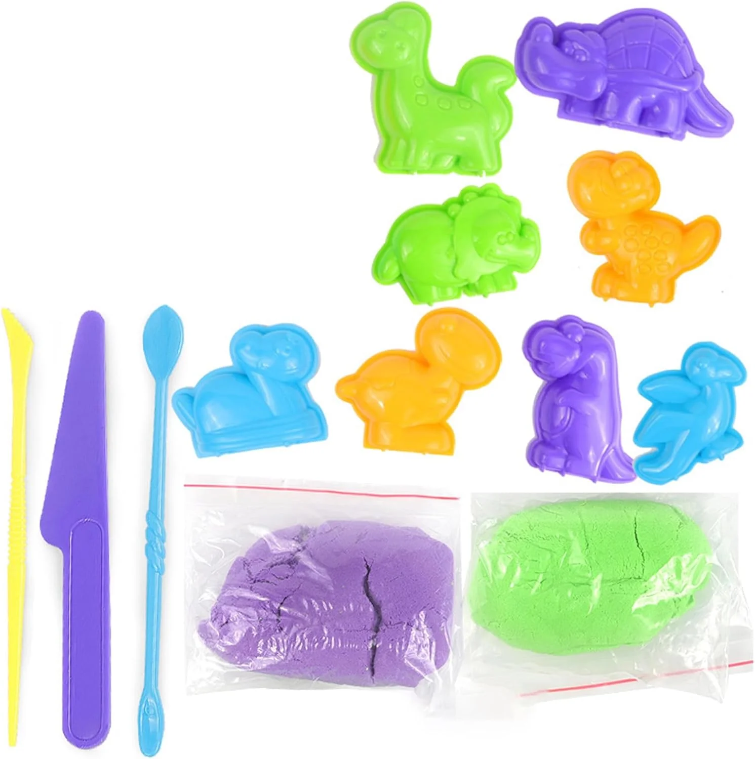 مجموعه شن بازی کودکان Cryfokt، کیت شن و ماسه بازی کودکان، تقویت هماهنگی چشم و دست، حفظ رطوبت، تحریک تخیل برای پیش دبستانی (مجموعه دایناسور پایه 150 گرم) مجموعه شن بازی کودکان Cryfokt، کیت شن و ماسه بازی کودکان، تقویت هماهنگی چشم و دست، حفظ رطوبت، تحریک تخیل برای پیش دبستانی (مجموعه دایناسور پایه 150 گرم)