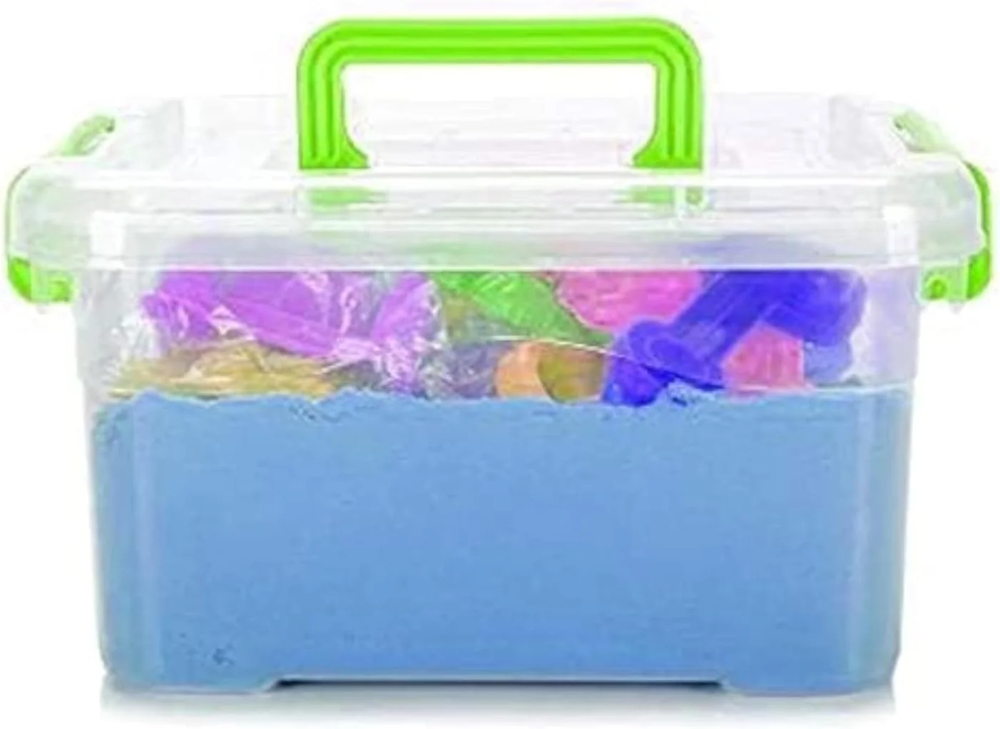 مجموعه اسباب بازی شن جادویی GeniusKids به همراه لوازم جانبی (آبی)