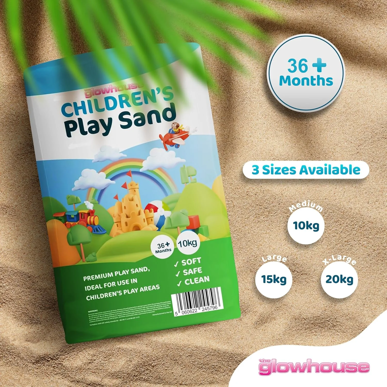 شن بازی نرم گلوهاوس برای کودکان، شن بازی غیر سمی، کیسه شن برای گودال شن و سایر زمین های بازی (متوسط) شن بازی نرم گلوهاوس برای کودکان، شن بازی غیر سمی، کیسه شن برای گودال شن و سایر زمین های بازی (متوسط)