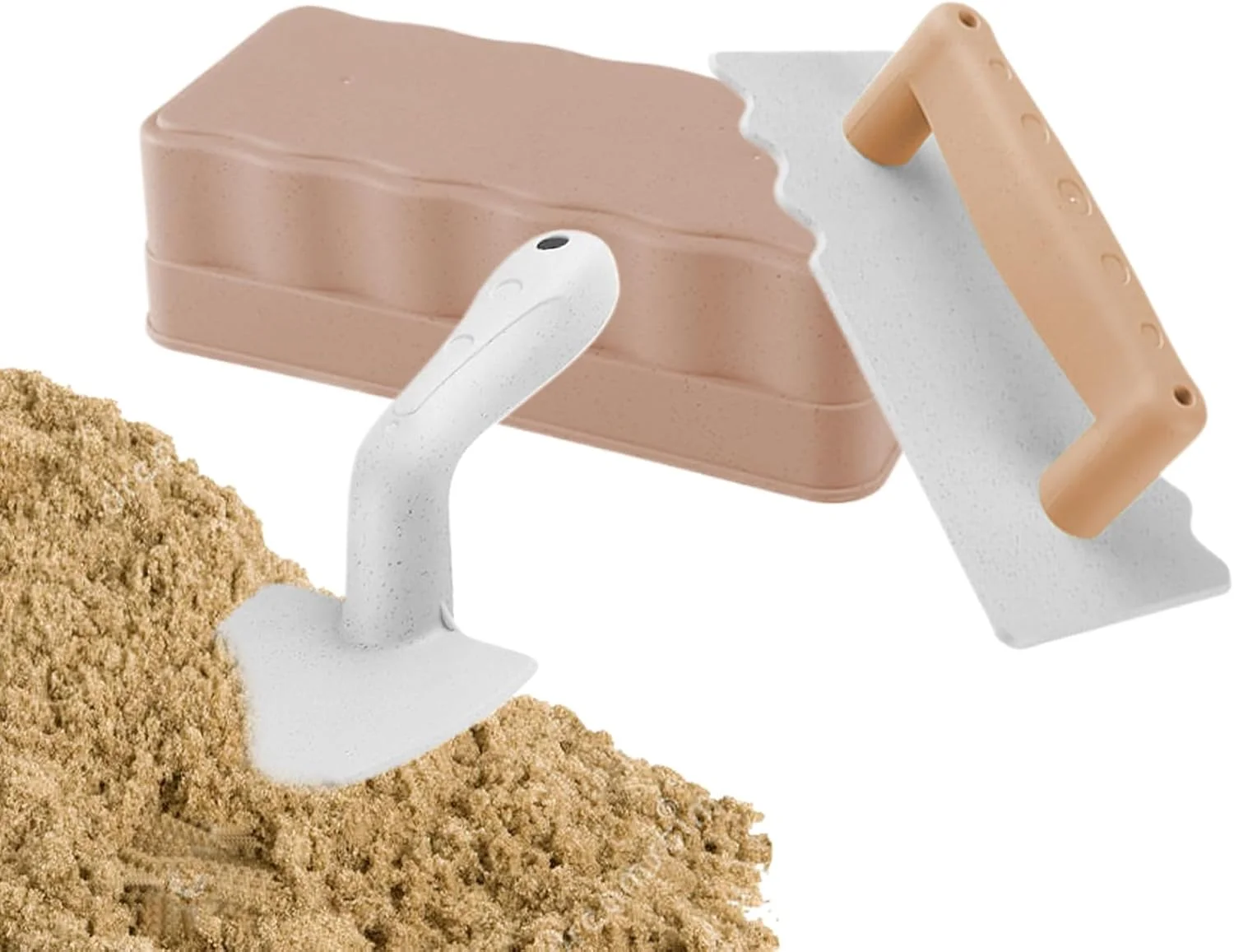 مجموعه اسباب بازی شن و ماسه شامل قالب آجر، بیلچه تخت مربعی، بیلچه تخت مثلثی، اسباب بازی های ساحلی کودکان، اسباب بازی، مجموعه اسباب بازی ساحلی بازی در فضای باز برای تعطیلات تابستانی، بازی کنار استخر، پارک آبی