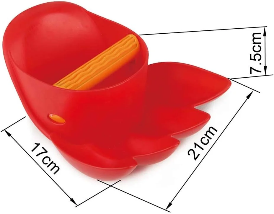 اسباب بازی قالب شن پنجه قدرتمند Hape برای کودکان، اسباب بازی ساحل و شن برای کودکان نوپا، شکل پنجه جامد برای حفر کردن در شن ساحل، رنگ قرمز، مناسب برای 18 ماه به بالا