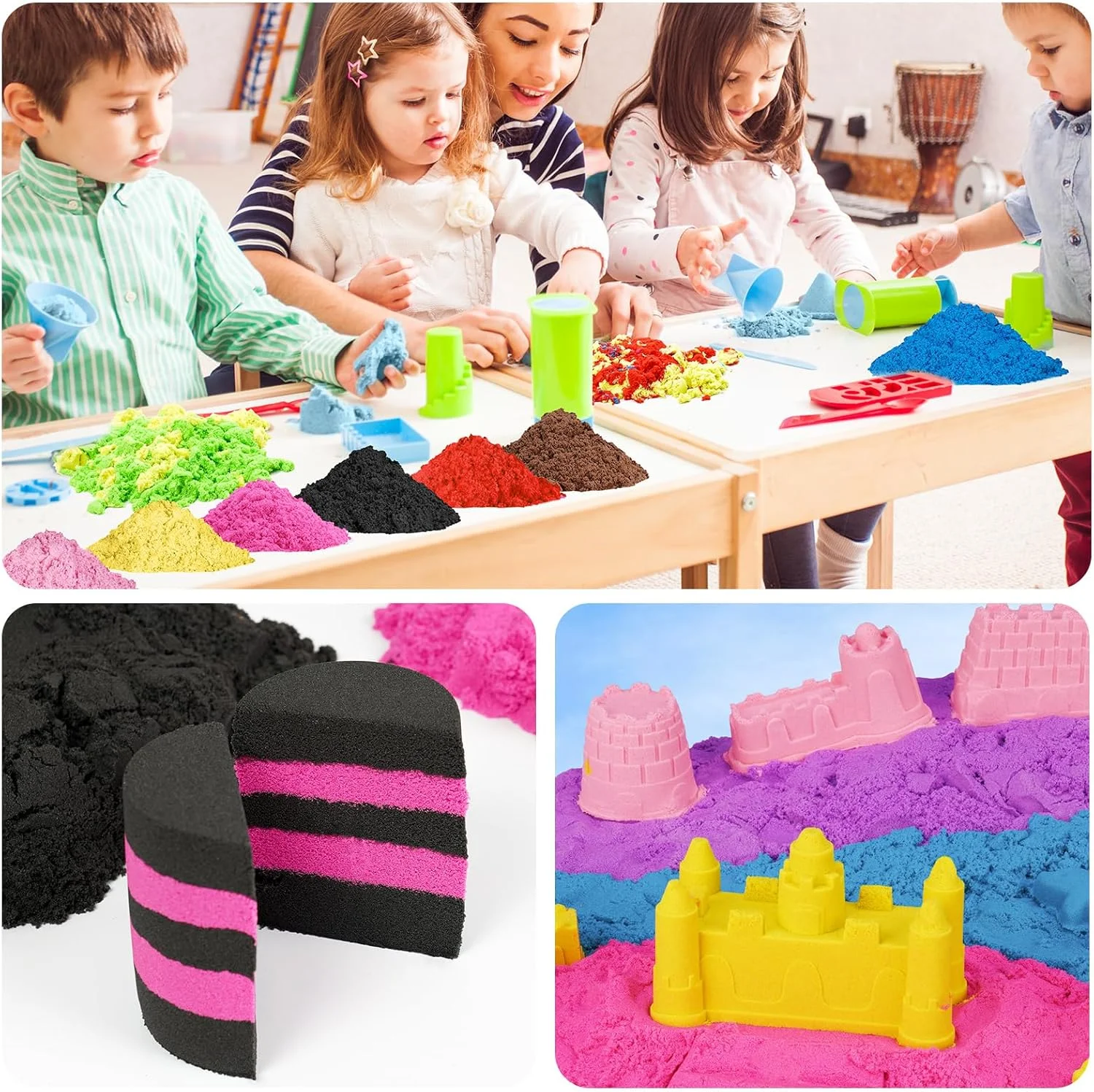 شن بازی (۱۰ کیلوگرم، ۱۰ رنگ)