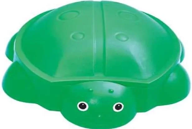 استخر شن لاک پشتی کودک RBW TOYS با درپوش، ابعاد 110x106x38 سانتی متر، رنگ سبز