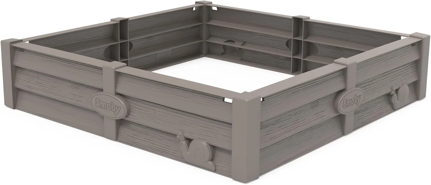 باغچه مربعی 2 در 1 Smoby - جعبه شن و باغ سبزیجات مربعی – 76 x 76 سانتی متر – دارای پوشش پایه باغچه مربعی 2 در 1 Smoby - جعبه شن و باغ سبزیجات مربعی – 76 x 76 سانتی متر – دارای پوشش پایه