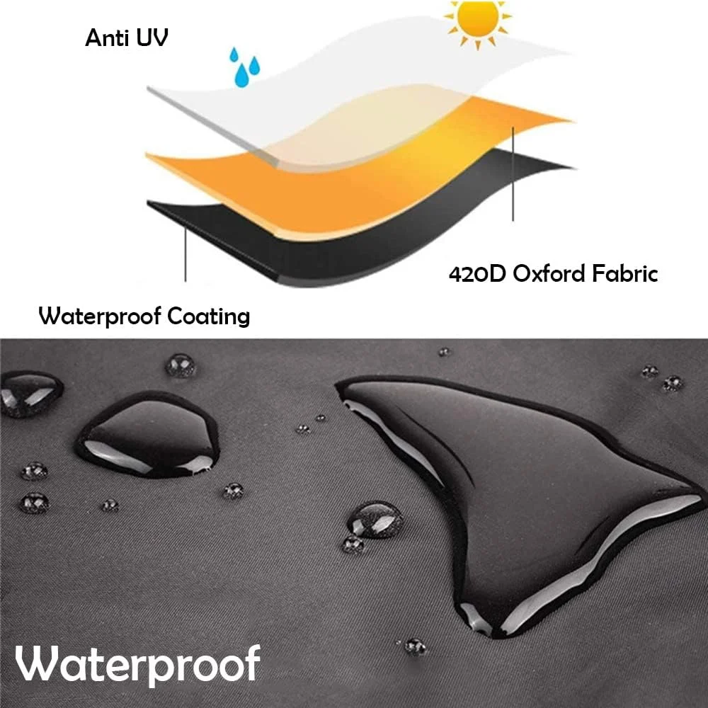 روکش مربعی شکل جعبه شنی StorMaster مناسب جعبه شنی چوبی بزرگ کودکان به ابعاد 47x47 اینچ، ضدآب و دارای بند کشی