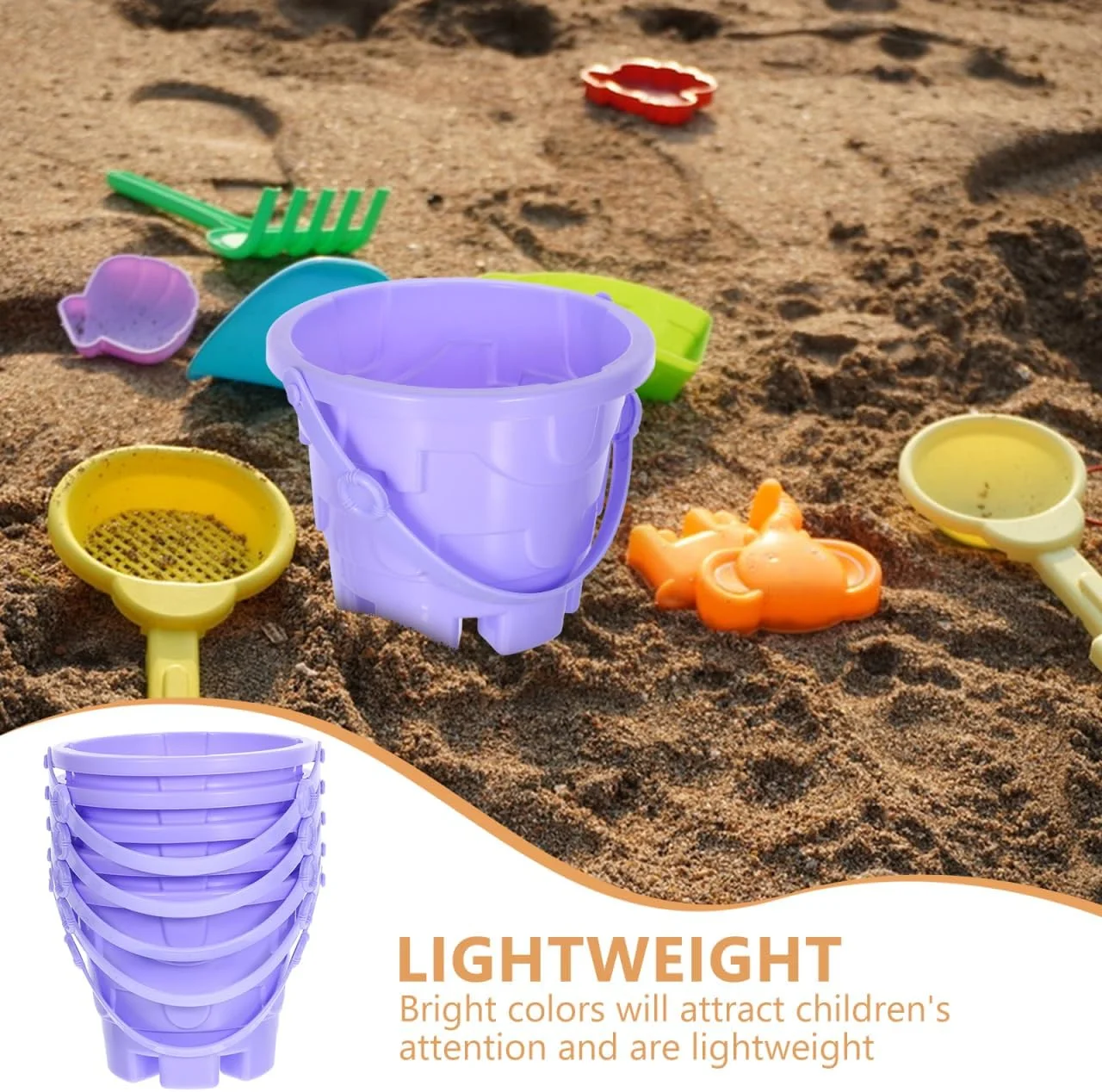 تویویان 5 عدد سطل ساحلی کوچک بشکه پلاستیکی برای اسباب بازی شن و ماسه نوزادان مجموعه باغبانی کودکان، سطل قلعه شنی تاشو برای مجموعه بازی شن و ماسه در فضای باز تابستانی تویویان 5 عدد سطل ساحلی کوچک بشکه پلاستیکی برای اسباب بازی شن و ماسه نوزادان مجموعه باغبانی کودکان، سطل قلعه شنی تاشو برای مجموعه بازی شن و ماسه در فضای باز تابستانی