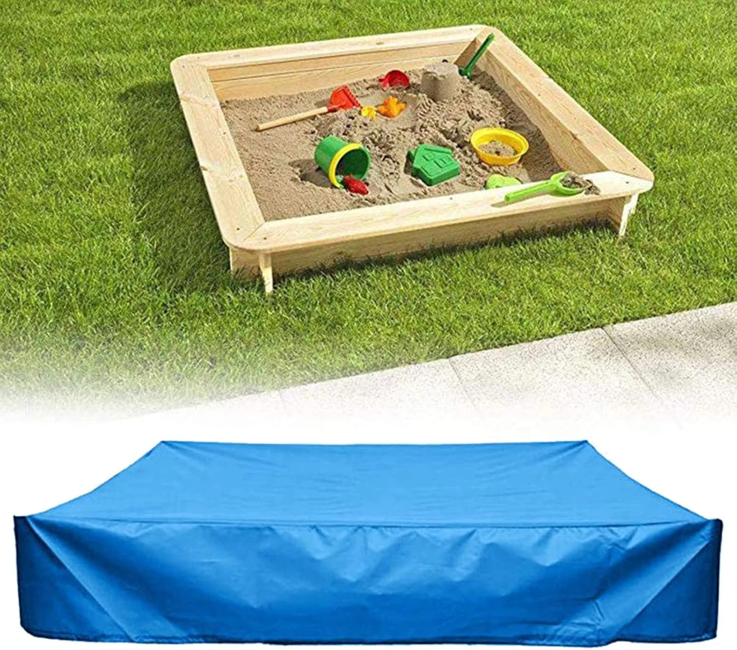 روکش محافظ حوضچه شنی پارچه آکسفورد، ضد گرد و غبار، ضد آب، با بند کشی برای حوضچه شنی، اسباب بازی و مبلمان (آبی، 120 * 120 سانتی متر) روکش محافظ حوضچه شنی پارچه آکسفورد، ضد گرد و غبار، ضد آب، با بند کشی برای حوضچه شنی، اسباب بازی و مبلمان (آبی، 120 * 120 سانتی متر)