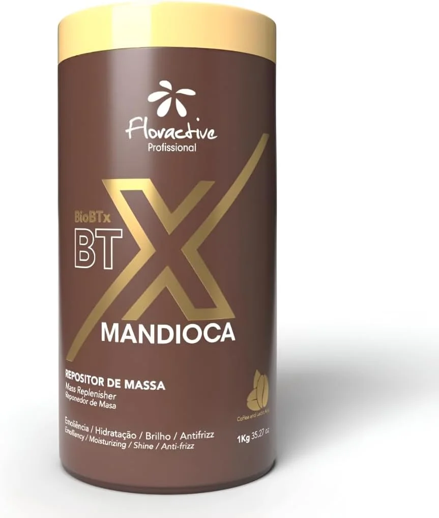 ماسک مو فلوراکتیو Bio Btx Mandioca ضد وز 1 کیلوگرمی - بازسازی توده موی از دست رفته و احیای تعادل طبیعی مو