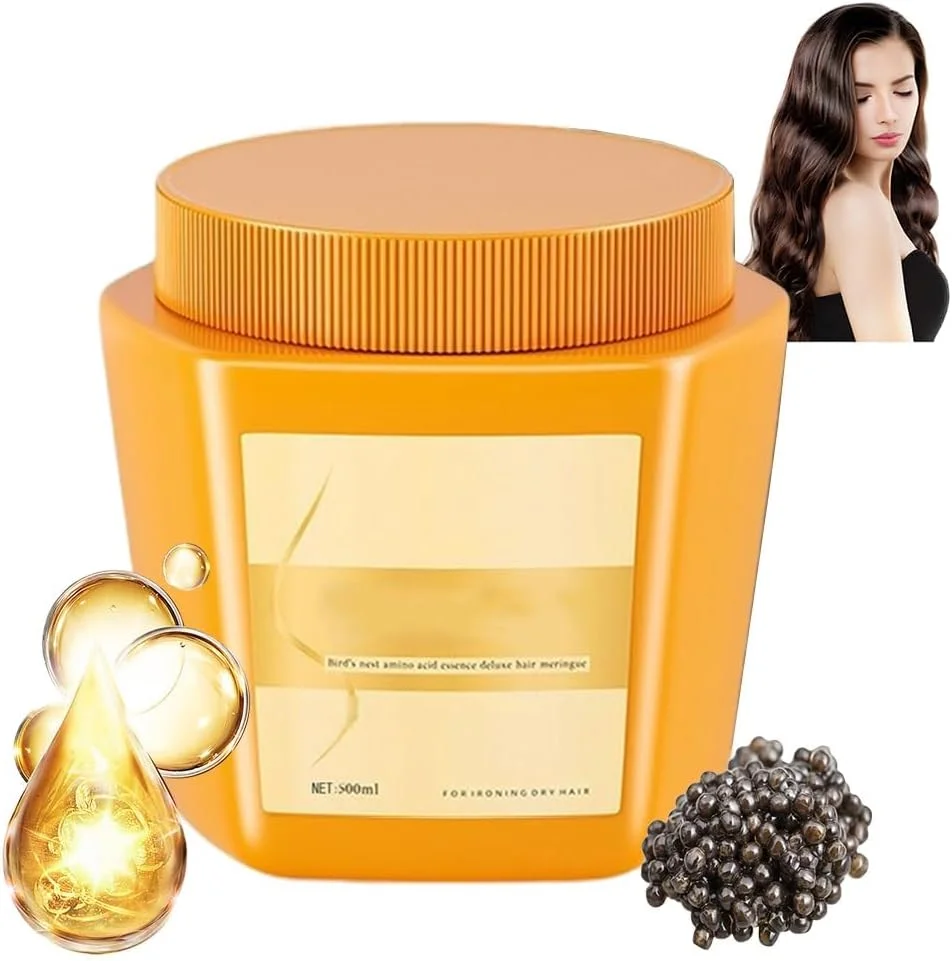 کرم پروتئین مو مغذی لوکس اسانس آمینو اسید، نرم کننده مراقبت از مو مرطوب کننده آمینو اسید، ماسک مو اسانس ترمیم کننده 500 میلی لیتری، برای موهای خشک و آسیب دیده