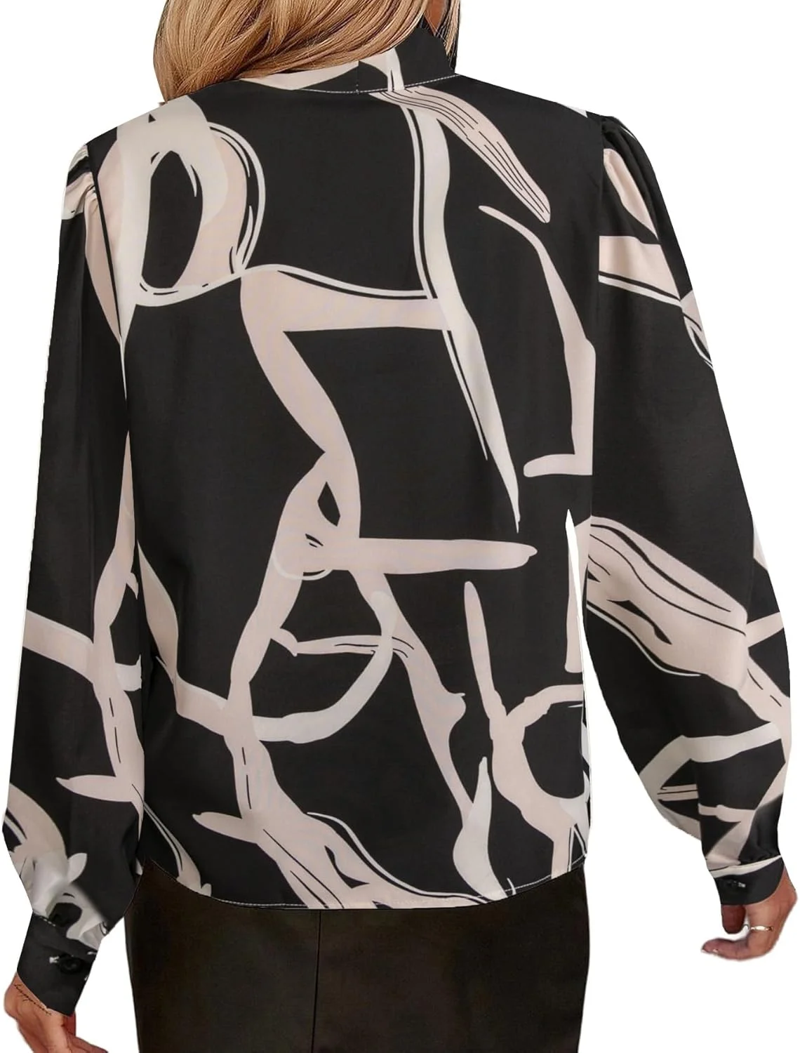 بلوز زنانه آوانوا با راه راه عمودی، آستین خفاشی و یقه گرد