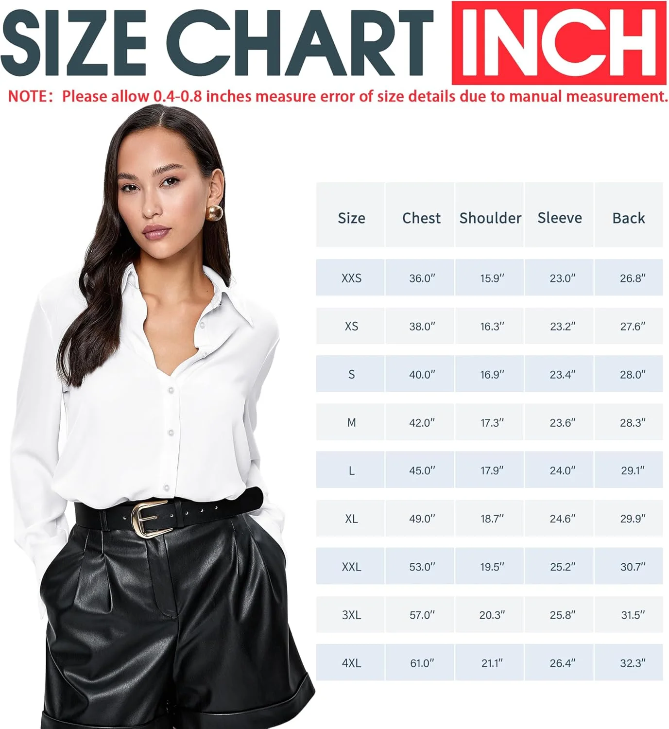 پیراهن دکمه دار زنانه، مدل پایه، نرم و کلاسیک، یقه دار، آستین بلند، مناسب استایل های رسمی و غیر رسمی، رنگ ثابت، سایز XS-XXL پیراهن دکمه دار زنانه، مدل پایه، نرم و کلاسیک، یقه دار، آستین بلند، مناسب استایل های رسمی و غیر رسمی، رنگ ثابت، سایز XS-XXL