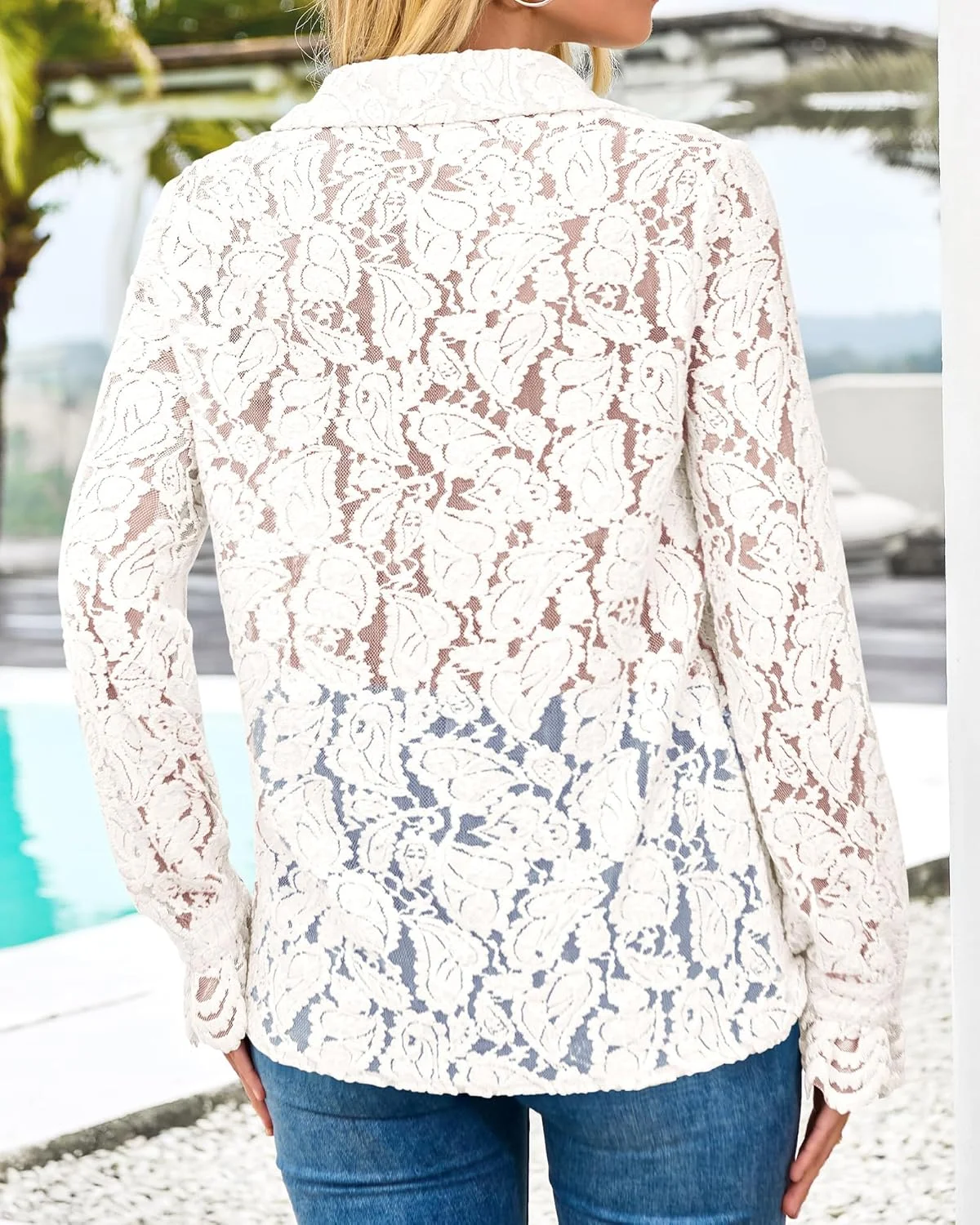 بی تی اف بی ام بلوز آستین بلند توری زنانه، مناسب بهار 2025، پیراهن های دکمه دار غیر رسمی شیک، تاپ های مهمانی و دورهمی بی تی اف بی ام بلوز آستین بلند توری زنانه، مناسب بهار 2025، پیراهن های دکمه دار غیر رسمی شیک، تاپ های مهمانی و دورهمی