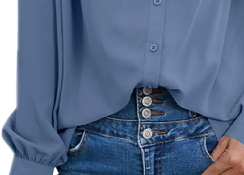 شومیز دکمه دار زنانه با طرح بوهو، بلوز نخی غیر رسمی سایز بزرگ یقه هفت (زرد، XXL)