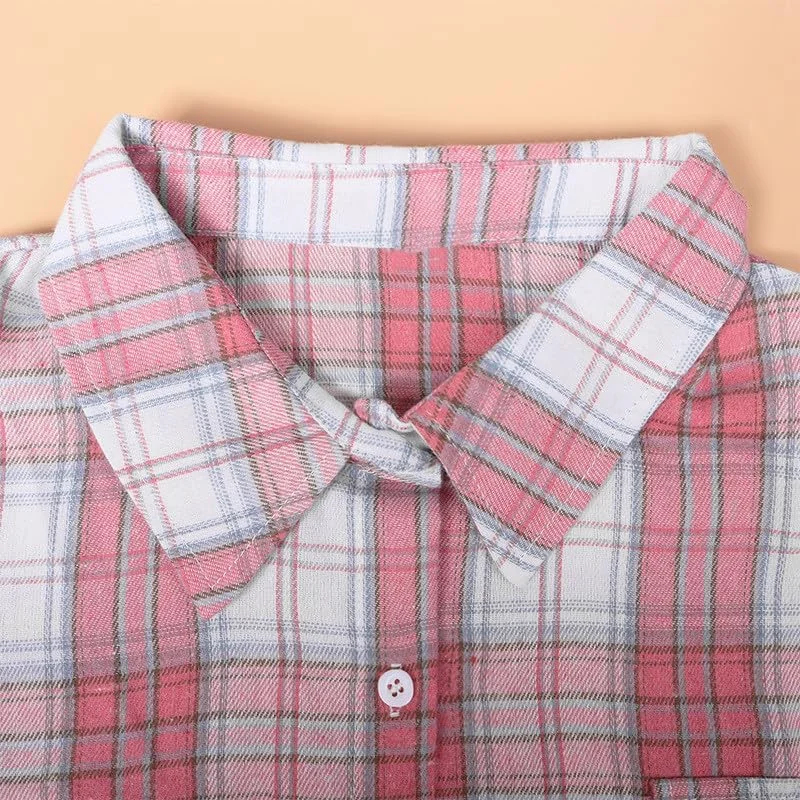 بلوز دکمه دار زنانه به سبک بوهو، نخی، سایز بزرگ، یقه هفت (بنفش، M)