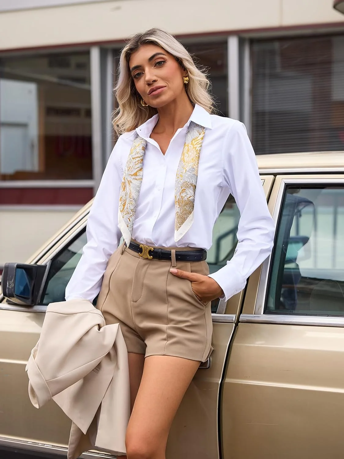 بلوز دکمه دار زنانه، پیراهن مجلسی آستین بلند، بدون چروک، مناسب کار در اداره و محیط های رسمی بلوز دکمه دار زنانه، پیراهن مجلسی آستین بلند، بدون چروک، مناسب کار در اداره و محیط های رسمی