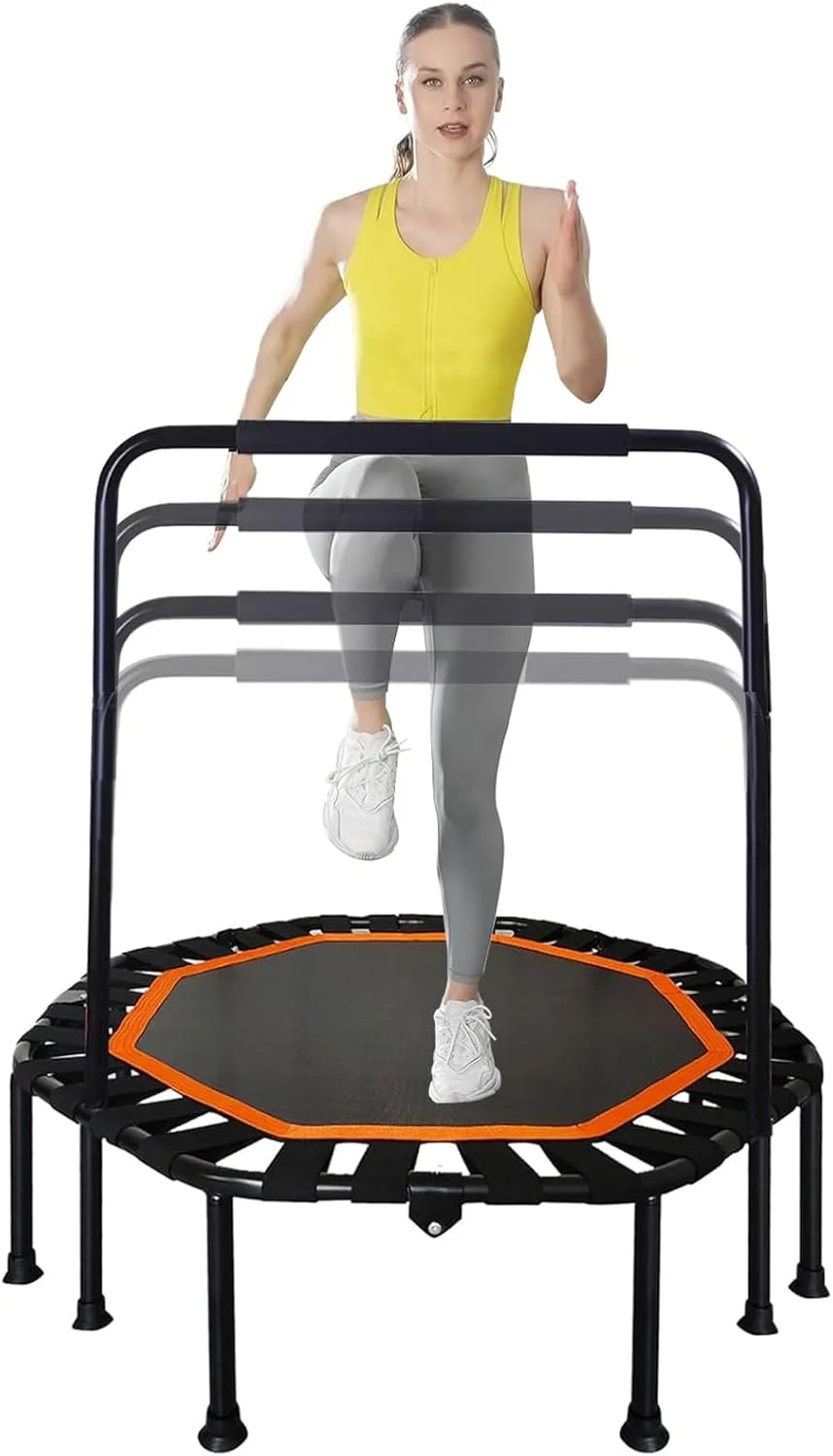 ترامپولین بوم بوم بوم، ترامپولین تاشو قابل حمل 42 اینچی، ترامپولین ورزشی با دسته فومی با ارتفاع قابل تنظیم، هشت ضلعی بی صدا ایمن و پایدار، مناسب برای تناسب اندام کودکان و بزرگسالان ترامپولین بوم بوم بوم، ترامپولین تاشو قابل حمل 42 اینچی، ترامپولین ورزشی با دسته فومی با ارتفاع قابل تنظیم، هشت ضلعی بی صدا ایمن و پایدار، مناسب برای تناسب اندام کودکان و بزرگسالان