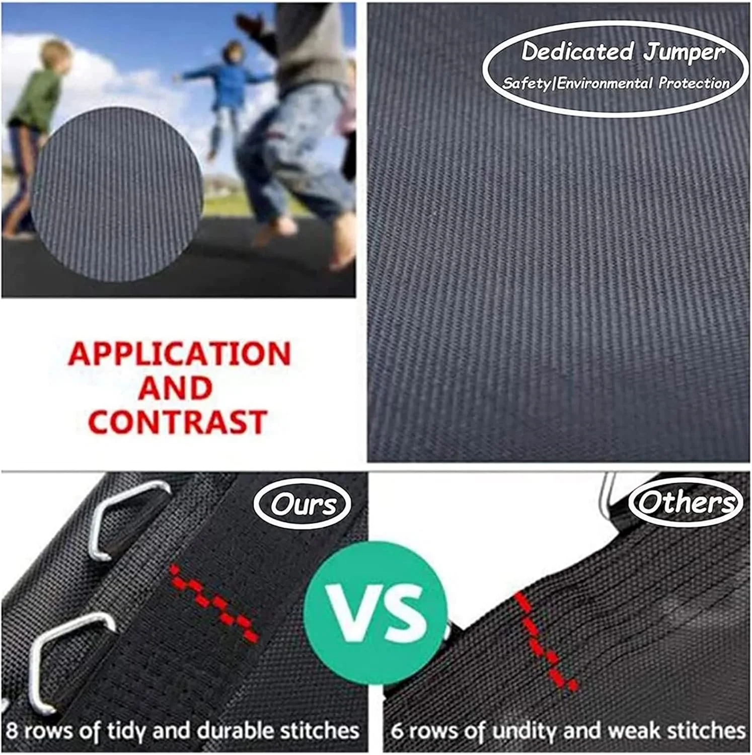 تشک ترامپولین BINNGY، مناسب برای ترامپولین های 8 فوت، 10 فوت، 12 فوت و 13 فوت، لوازم جانبی ترامپولین برای ترامپولین های گرد، 8 فوت، مشکی تشک ترامپولین BINNGY، مناسب برای ترامپولین های 8 فوت، 10 فوت، 12 فوت و 13 فوت، لوازم جانبی ترامپولین برای ترامپولین های گرد، 8 فوت، مشکی